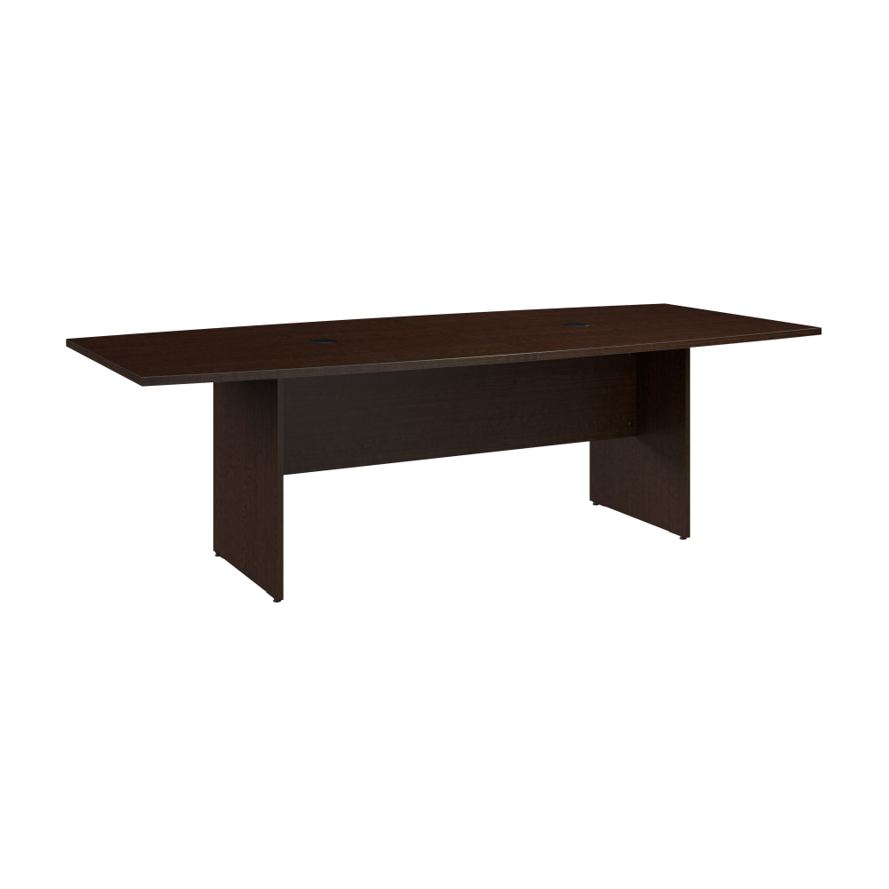Shop Bush Business Furniture 96-inch Office Conference Table with Wood Base, Image 01, 99TB9642MRK, #color_mocha cherry
