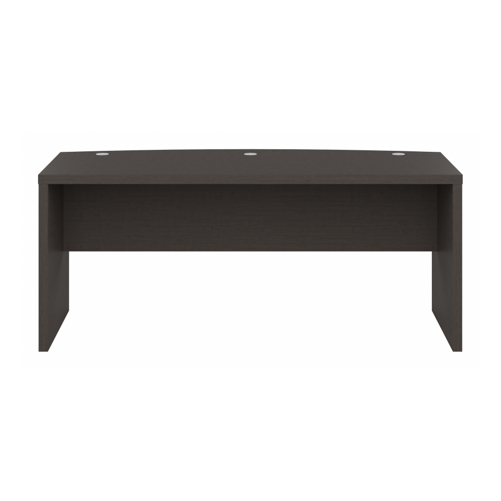 Shop Bush Business Furniture Echo 72W Bow Front Desk, Image 03, KI60309-03, #color_charcoal maple