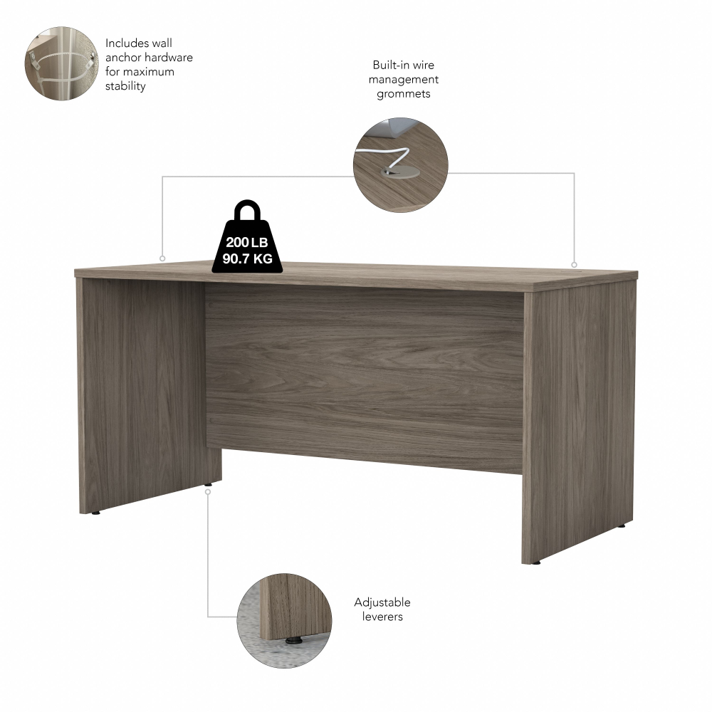 Shop Bush Business Furniture Studio C 60W x 30D Office Desk with Mobile File Cabinet, Image 06, STC014MHSU, #color_modern hickory
