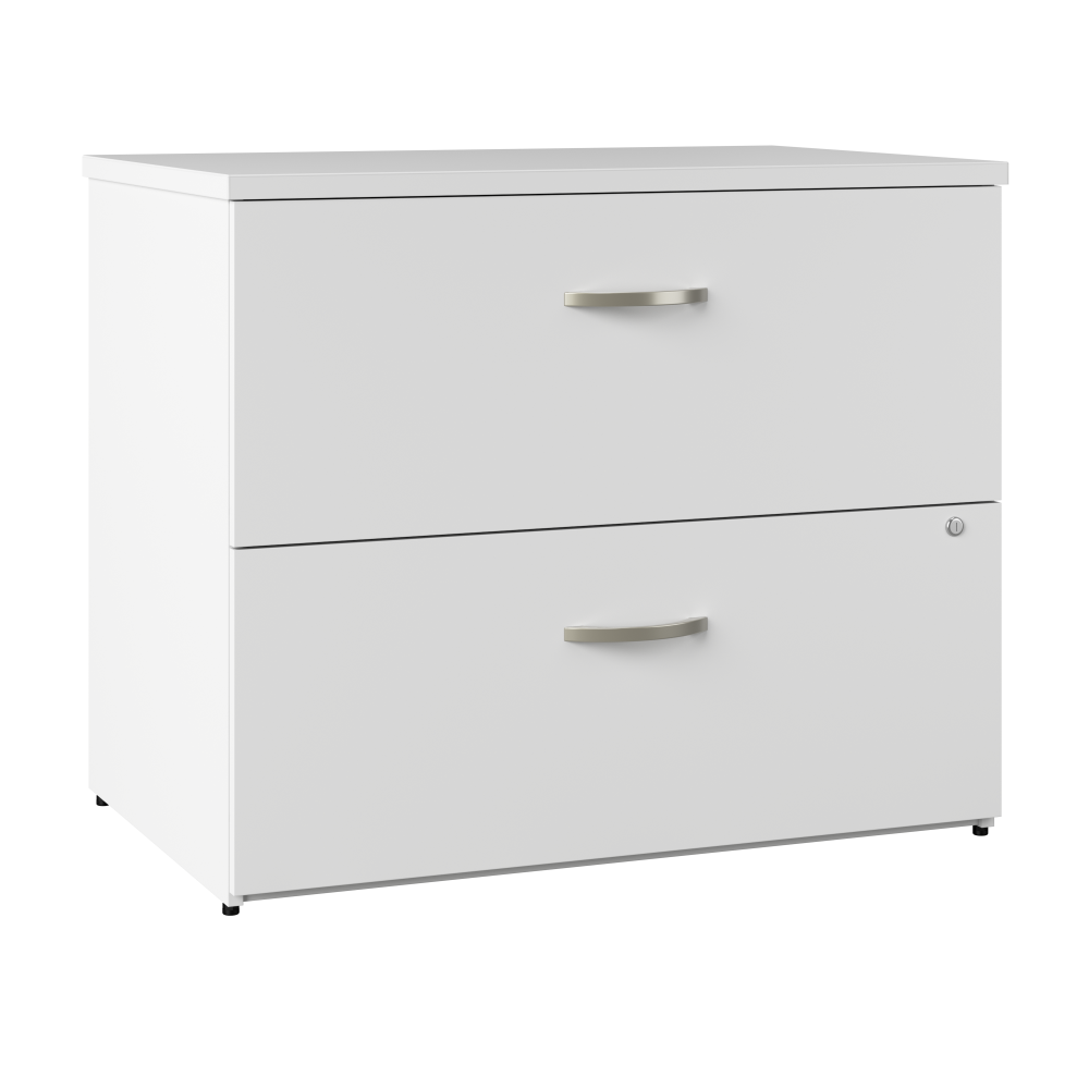 Shop Bush Business Furniture Office in an Hour 2 Drawer Lateral File Cabinet, Image 01, OIAH011WHSU, #color_pure white