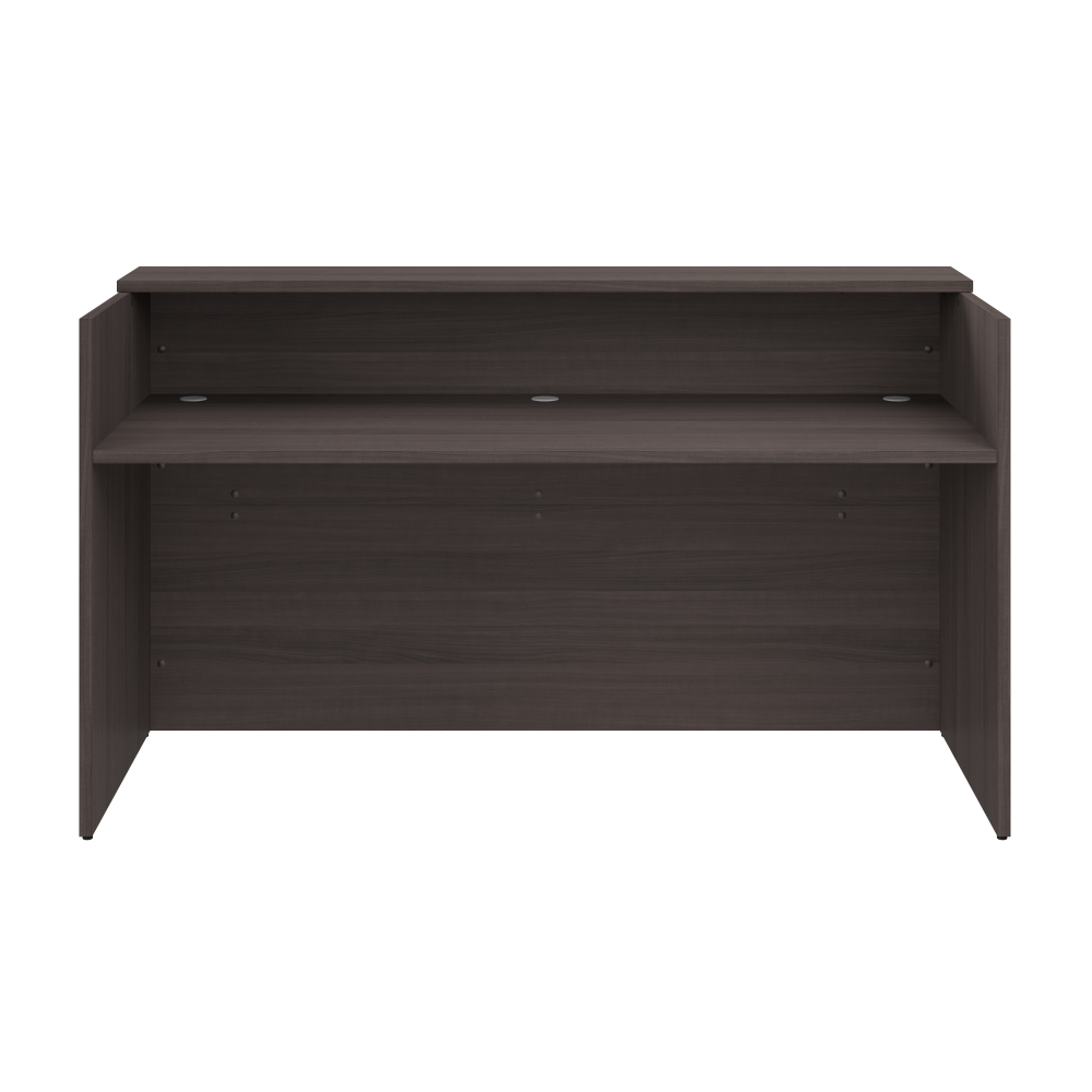 Shop Bush Business Furniture Arrive 72W x 30D Reception Desk with Shelf, Image 03, AVD172SGK, #color_storm gray