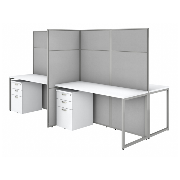 Bush Business Furniture Easy Office 60W 4 Person Cubicle