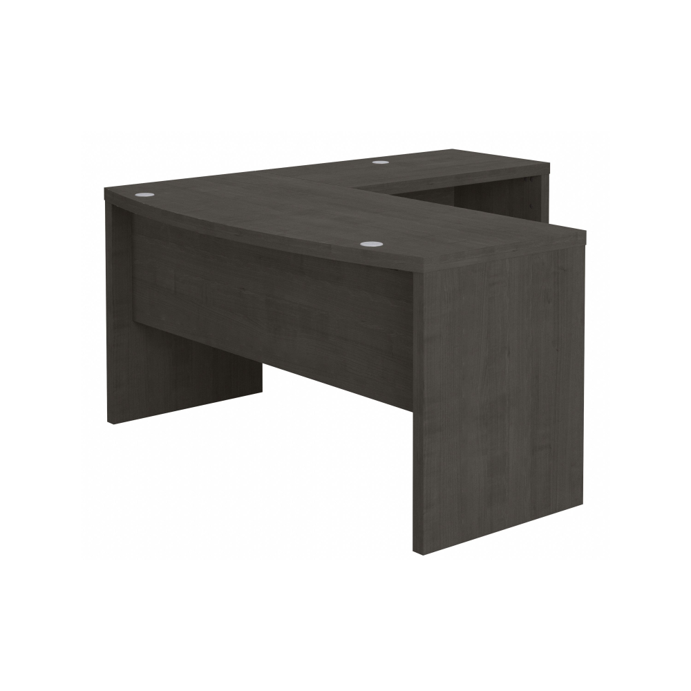 Shop Bush Business Furniture Echo L Shaped Bow Front Desk, Image 01, ECH025CM, #color_charcoal maple