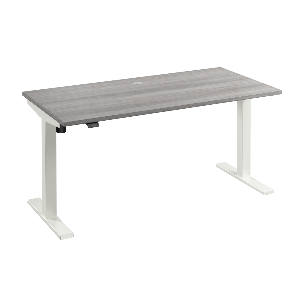 Shop Bush Business Furniture Move 40 Series 60W x 30D Electric Height Adjustable Standing Desk, Image 01, M4S6030PGWK, #color_platinum gray/white powder coat