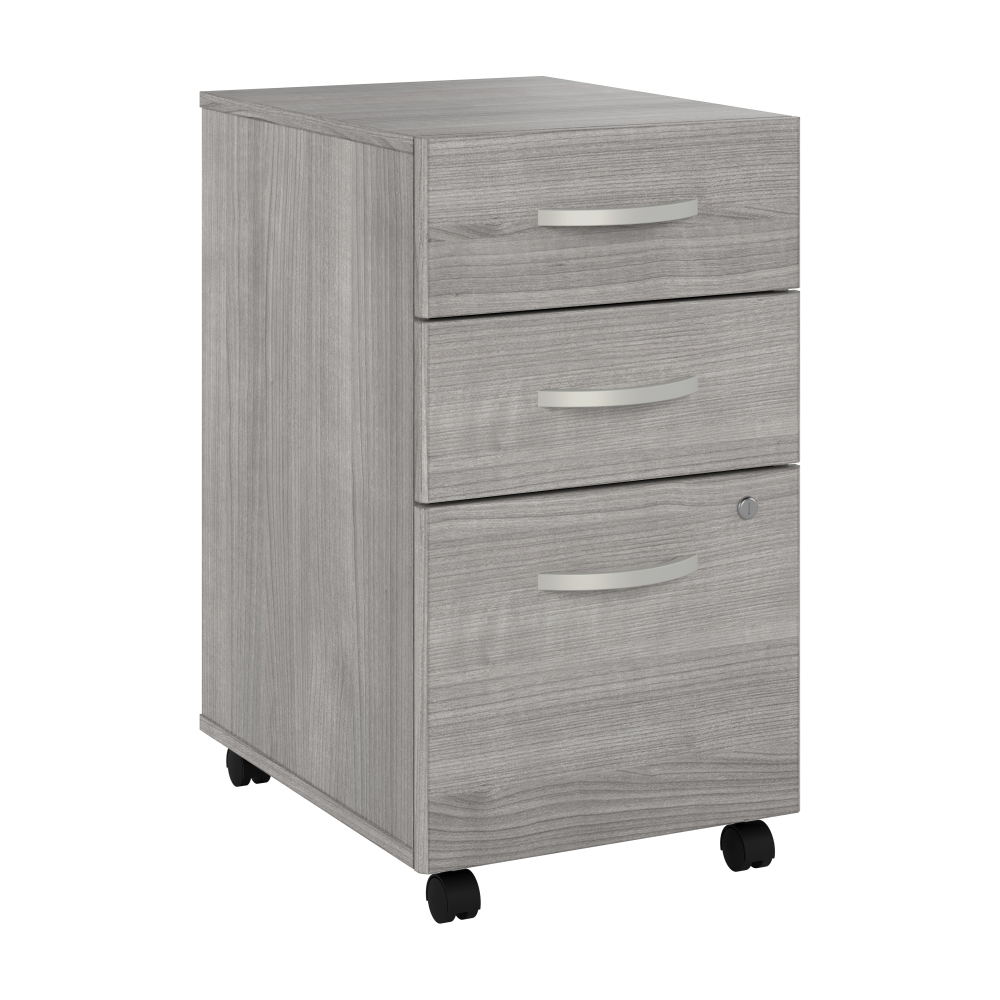 Shop Bush Business Furniture Hybrid 3 Drawer Mobile File Cabinet - Assembled, Image 01, HYF216PGSU-Z, #color_platinum gray