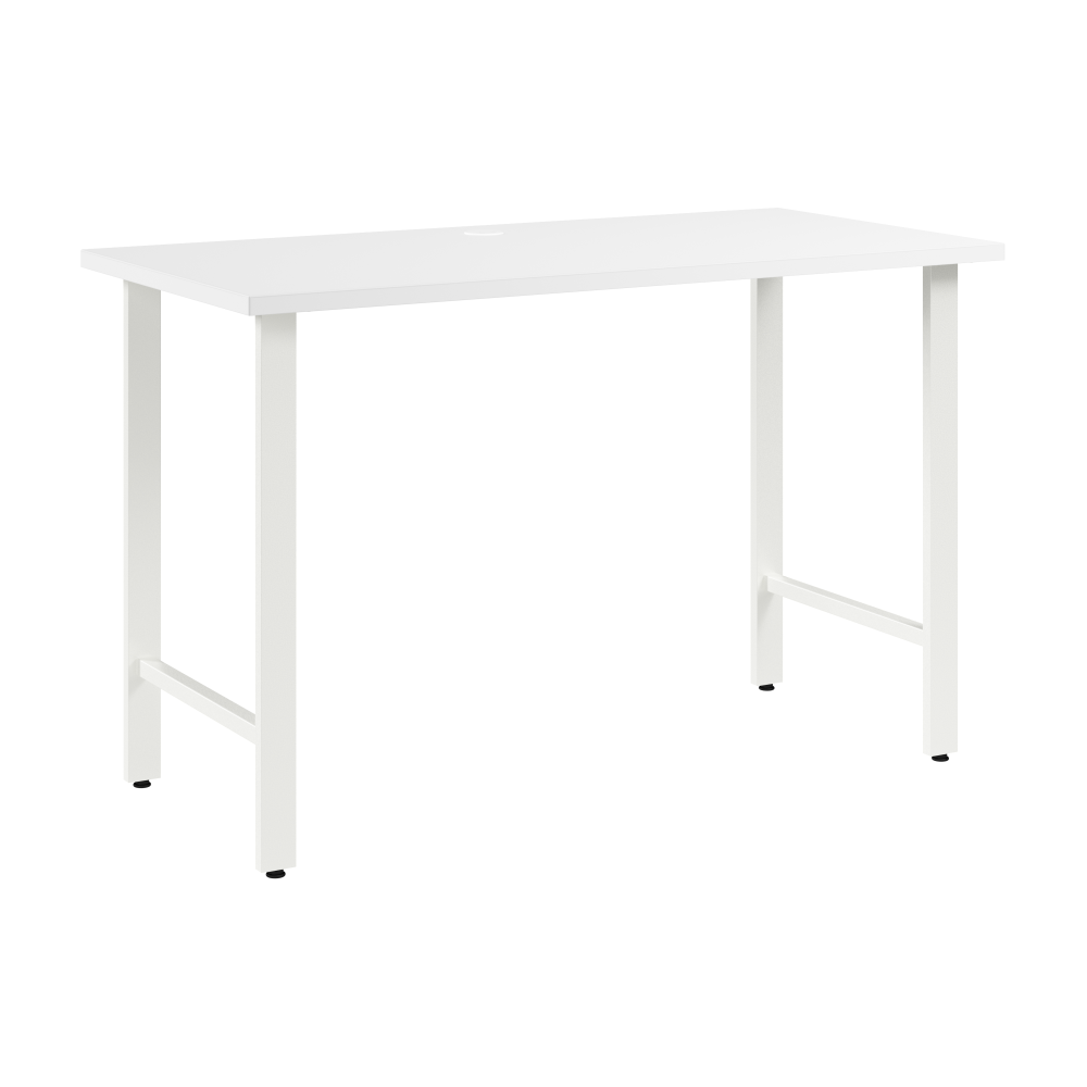 Shop Bush Business Furniture Hustle 48W x 24D Computer Desk with Metal Legs, Image 01, HUD148WH, #color_white