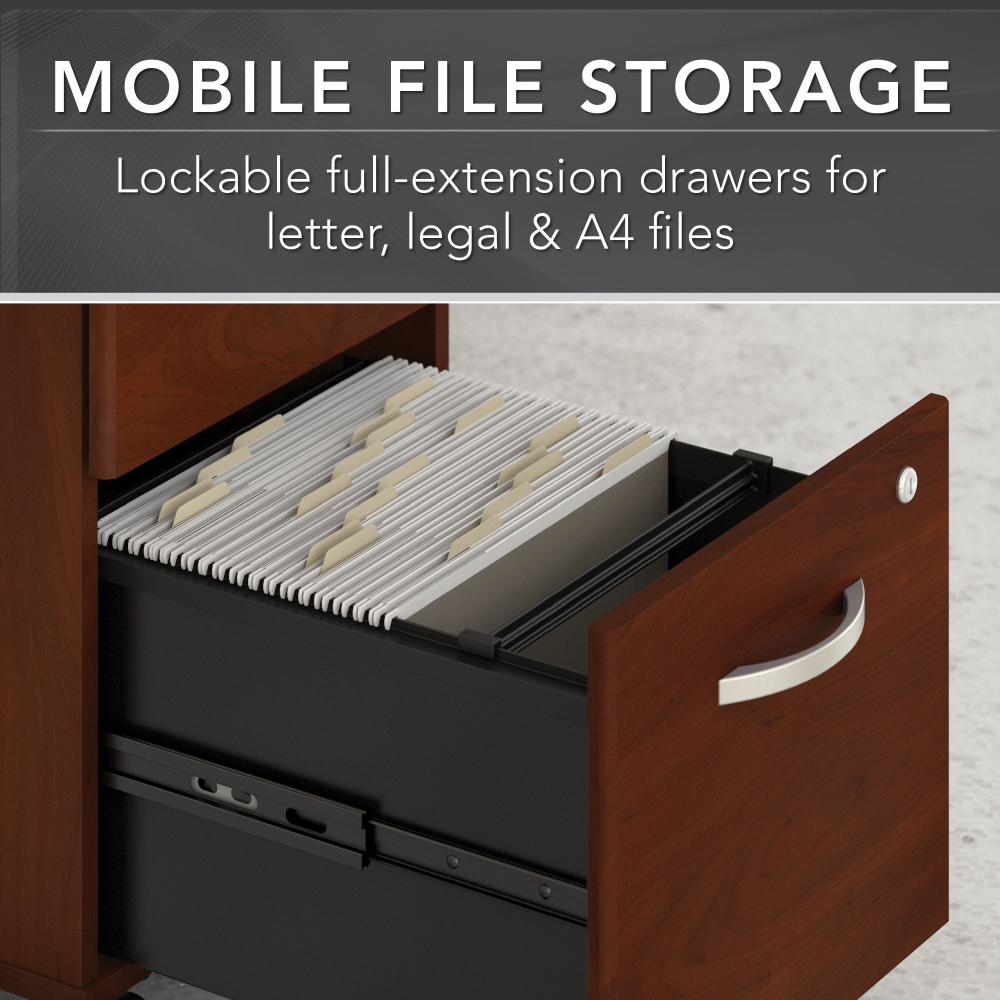 Shop Bush Business Furniture Studio C 3 Drawer Mobile File Cabinet, Image 06, SCF216HCSU, #color_hansen cherry