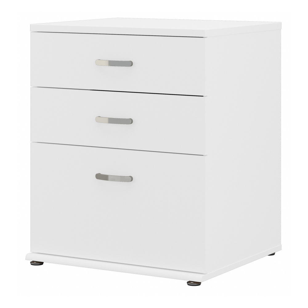 Shop Bush Business Furniture Universal Floor Storage Cabinet with Drawers, Image 01, UNS328WH, #color_white
