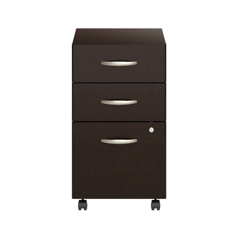 Shop Bush Business Furniture Arrive 3 Drawer Mobile File Cabinet - Assembled, Image 03, ARF116MR-Z, #color_mocha cherry
