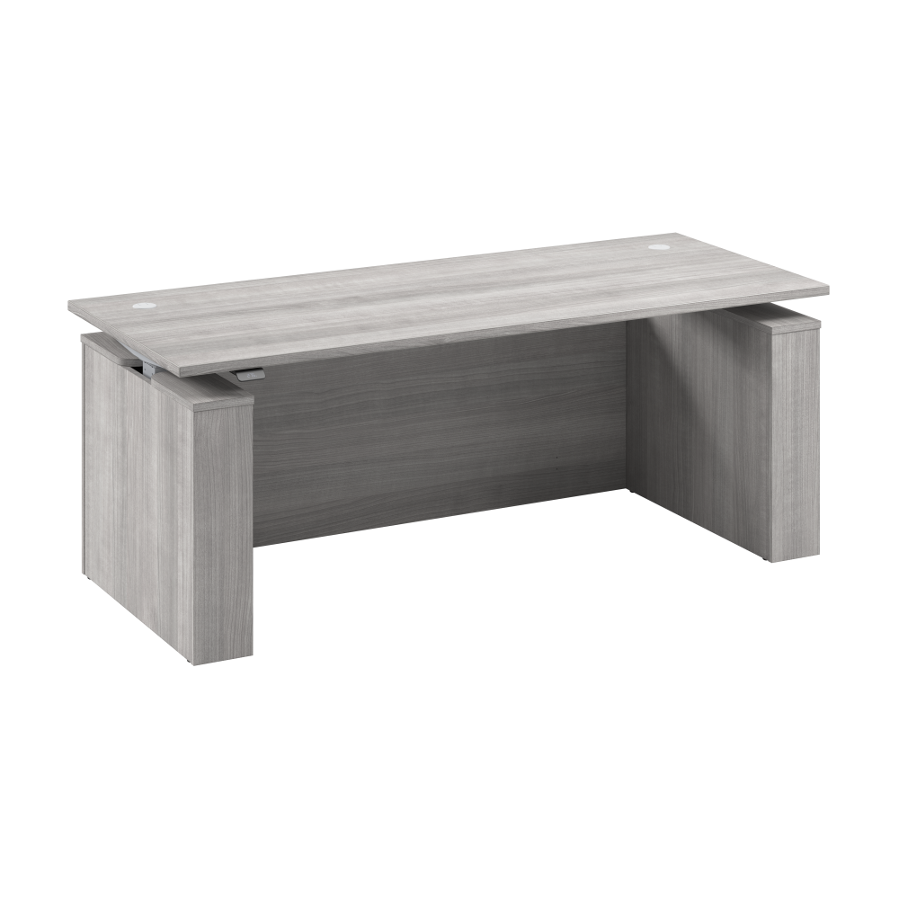 Shop Bush Business Furniture Stratus 72W x 30D Electric Height Adjustable Standing Desk with Modesty Panel, Image 01, SUT004PG, #color_platinum gray