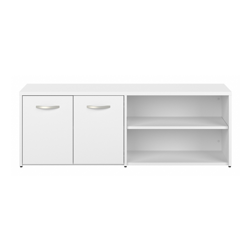 Shop Bush Business Furniture Studio C Low Storage Cabinet with Doors and Shelves, Image 03, SCS160WH, #color_white