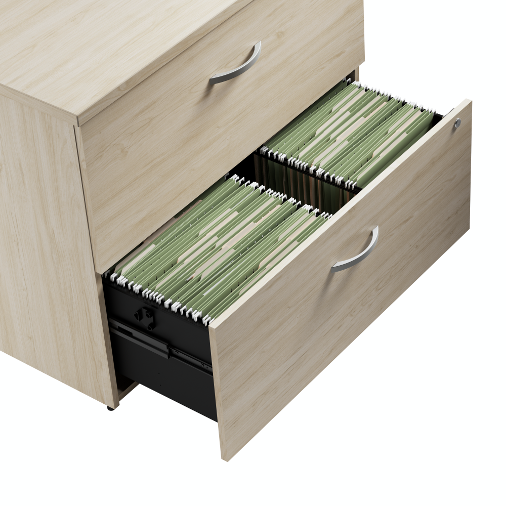 Shop Bush Business Furniture Studio C 2 Drawer Lateral File Cabinet, Image 05, SCF136NESU, #color_natural elm