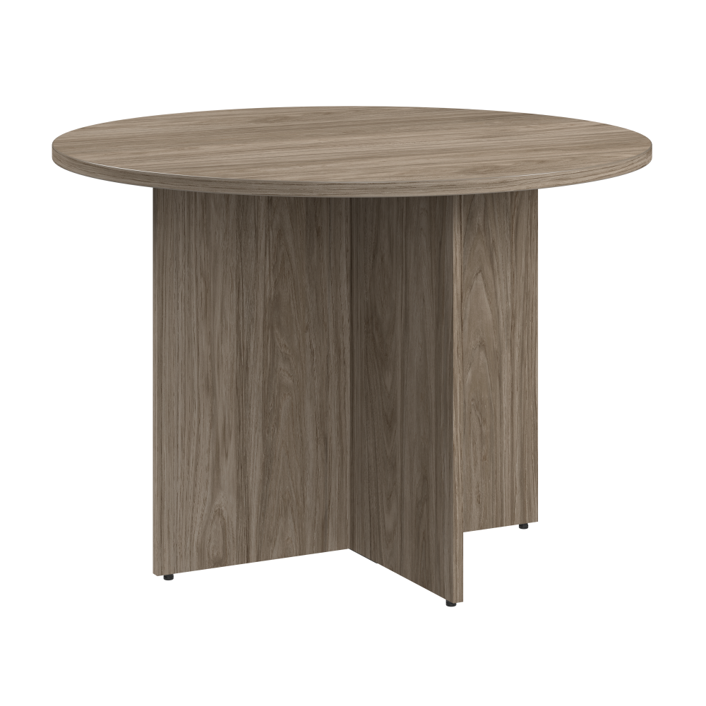 Shop Bush Business Furniture 42-inch Round Conference Table with Wood Base, Image 01, 99TB42RMH, #color_modern hickory