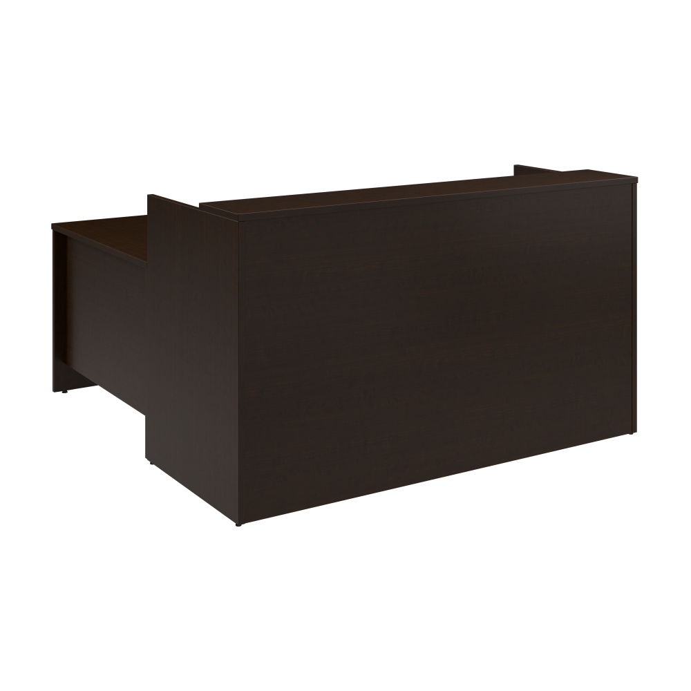 Shop Bush Business Furniture Arrive 72W x 72D L Shaped Reception Desk with Shelf, Image 03, ARV006MR, #color_mocha cherry
