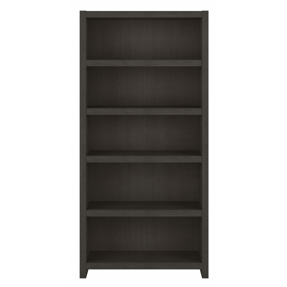 Shop Bush Business Furniture Echo 5 Shelf Bookcase, Image 03, KI60304-03, #color_charcoal maple