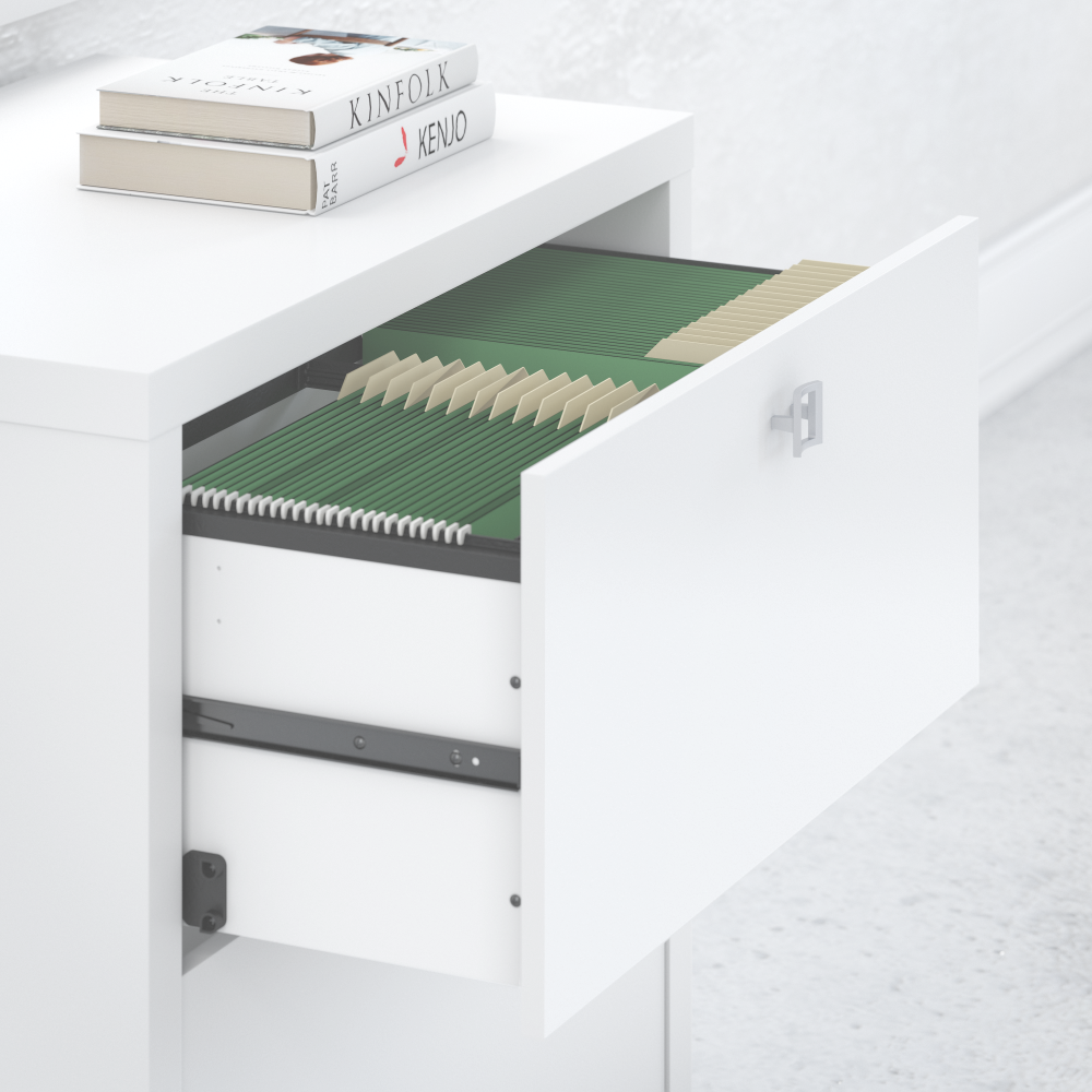 Shop Bush Business Furniture Echo 2 Drawer Lateral File Cabinet, Image 04, KI60102-03, #color_pure white
