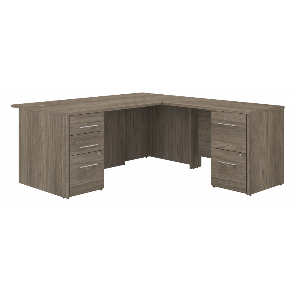 Shop Bush Business Furniture Office 500 72W L Shaped Executive Desk with Drawers, Image 01, OF5004MHSU, #color_modern hickory