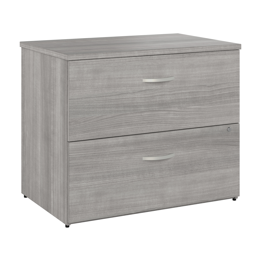 Shop Bush Business Furniture Hybrid 2 Drawer Lateral File Cabinet - Assembled, Image 01, HYF136PGSU-Z, #color_platinum gray