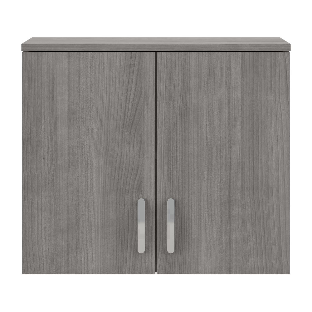 Shop Bush Business Furniture Universal Wall Cabinet with Doors and Shelves, Image 03, UNS428PG, #color_platinum gray