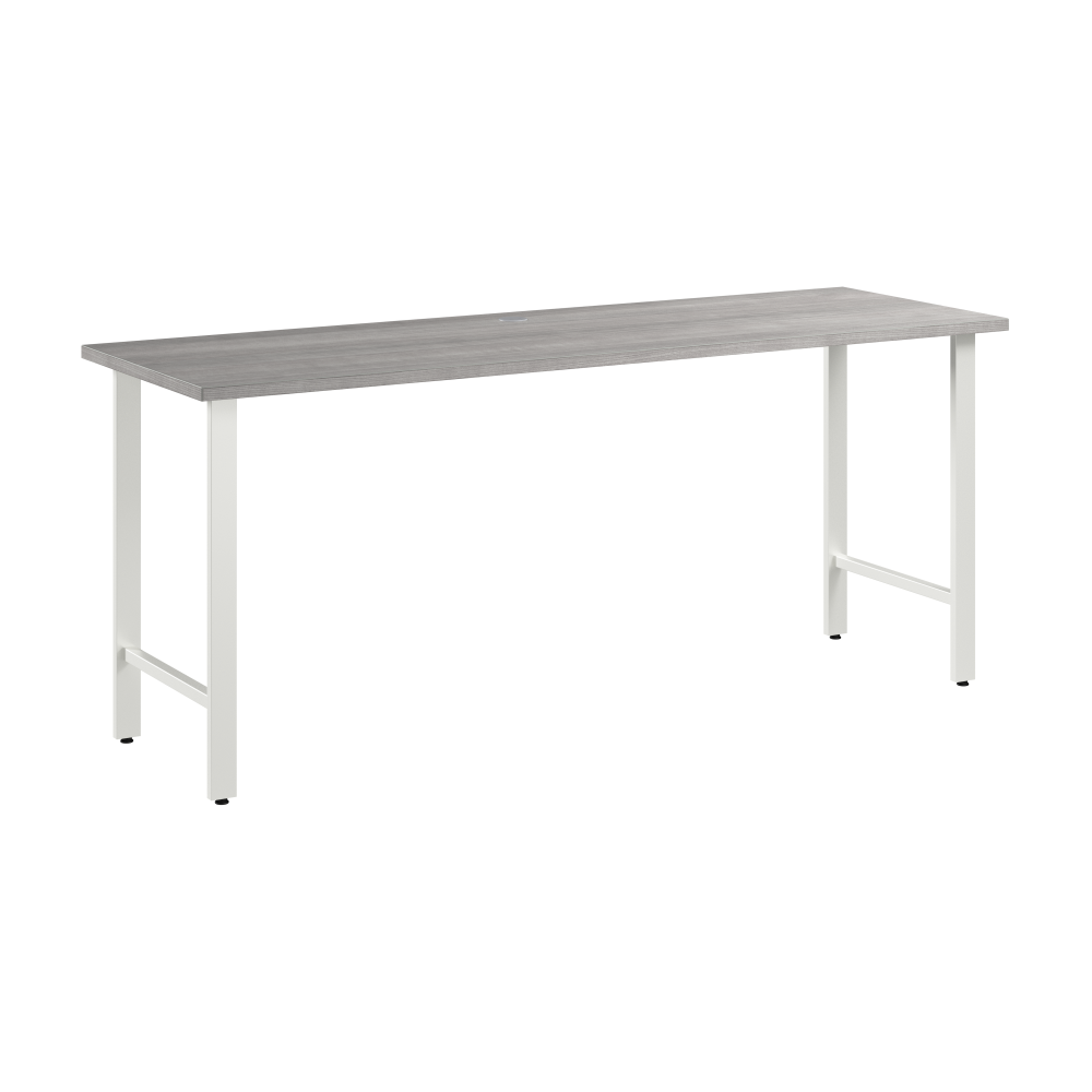 Shop Bush Business Furniture Hustle 72W x 24D Computer Desk with Metal Legs, Image 01, HUD172PG, #color_platinum gray