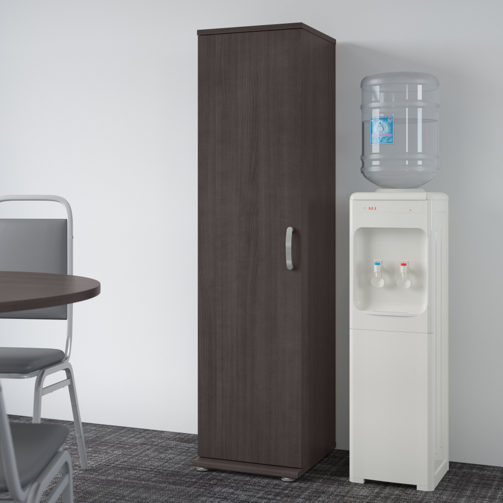 Shop Bush Business Furniture Universal Tall Narrow Storage Cabinet with Door and Shelves, Image 02, UNS116SG, #color_storm gray