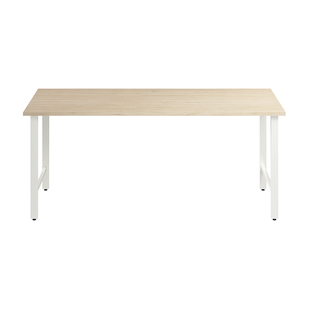 Shop Bush Business Furniture Hustle 72W x 30D Computer Desk with Metal Legs, Image 03, HUD272NE, #color_natural elm
