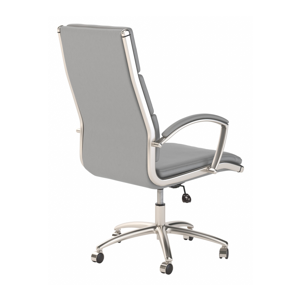 Shop Bush Business Furniture Modelo High Back Leather Executive Office Chair, Image 03, CH1701LGL-03, #color_light gray leather