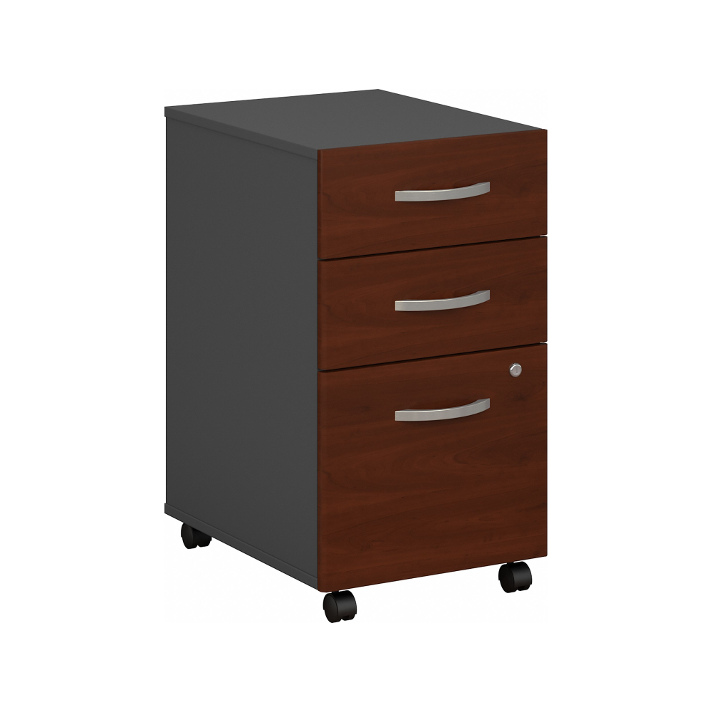 Shop Bush Business Furniture Series C 3 Drawer Mobile File Cabinet, Image 01, WC24453, #color_hansen cherry/graphite gray