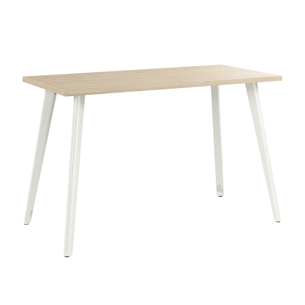Shop Bush Business Furniture Vista 48W x 24D Computer Desk with Splayed Metal Legs, Image 01, VSD148NE, #color_natural elm