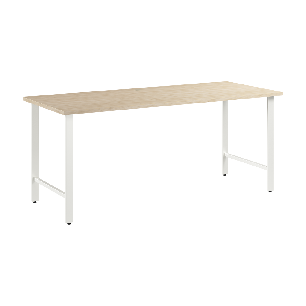 Shop Bush Business Furniture Hustle 72W x 30D Computer Desk with Metal Legs, Image 01, HUD272NE, #color_natural elm