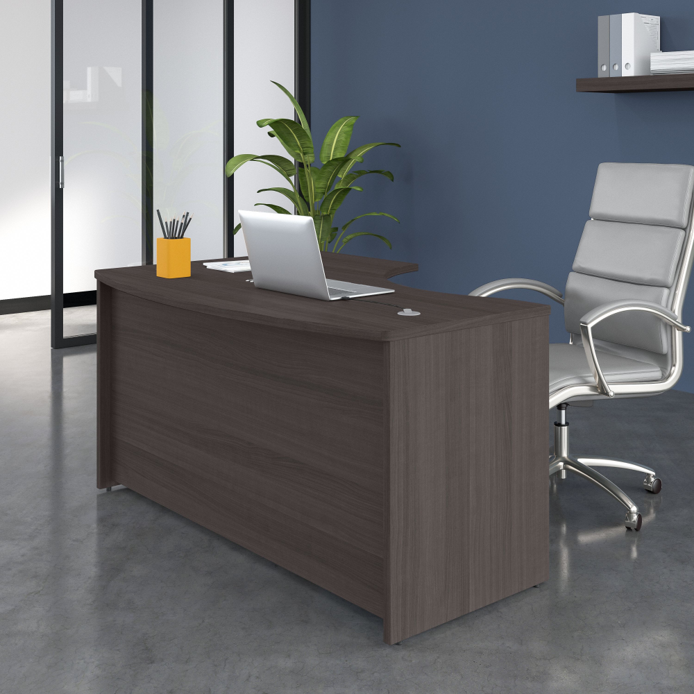 Shop Bush Business Furniture Studio C 60W x 43D Right Hand L-Bow Desk Shell, Image 02, SCD560SG, #color_storm gray