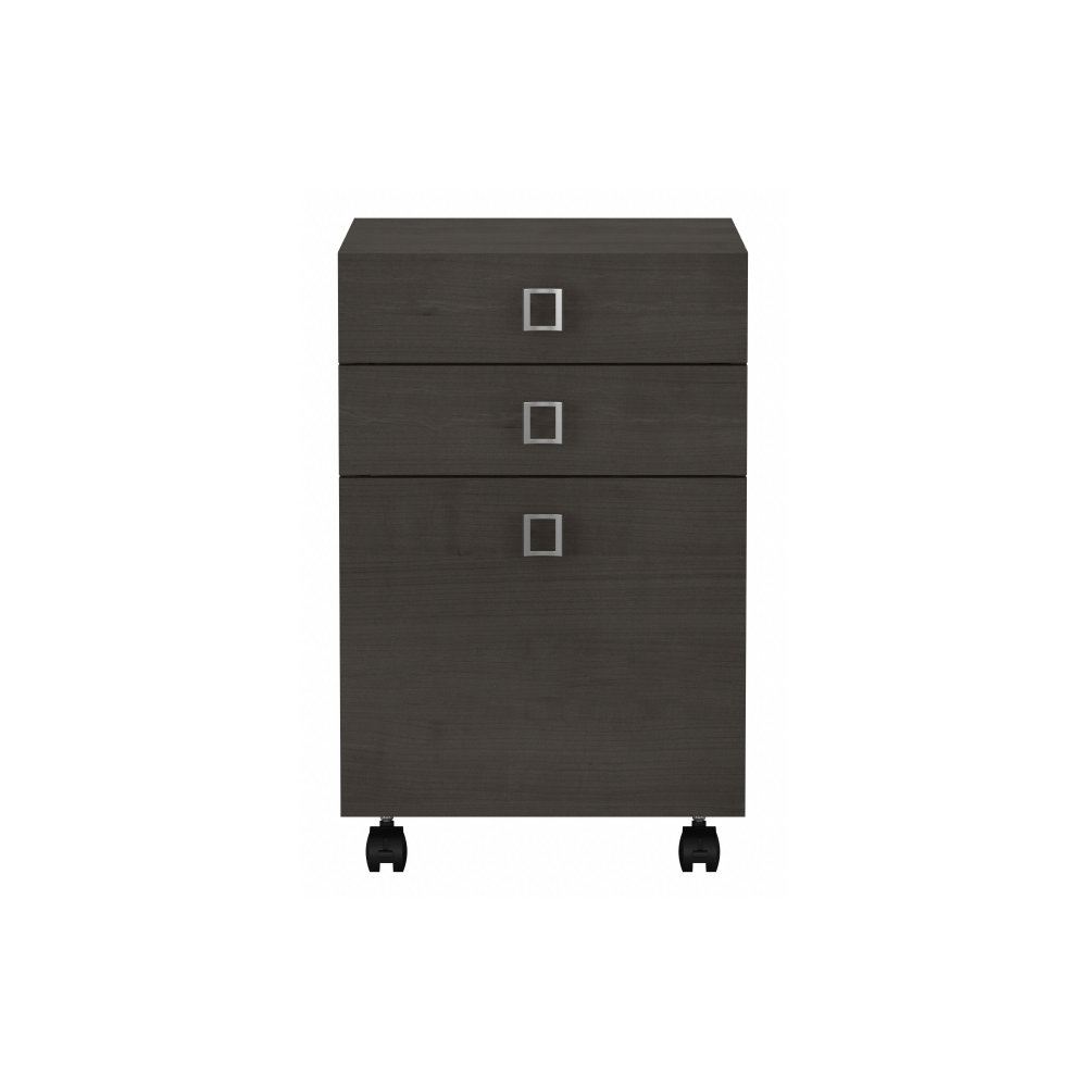 Shop Bush Business Furniture Echo 3 Drawer Mobile File Cabinet, Image 03, KI60301-03, #color_charcoal maple