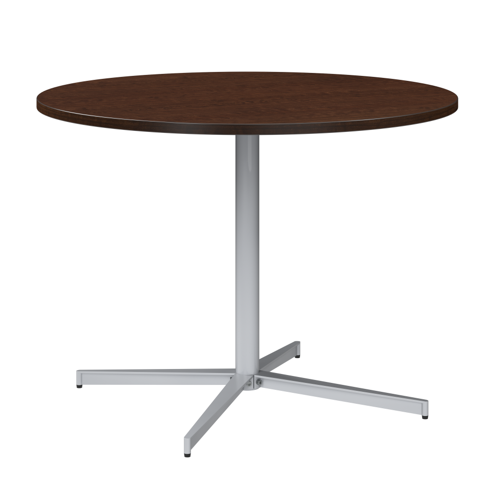 Shop Bush Business Furniture 42-inch Round Conference Table with Metal Base, Image 01, 99XTB42RMR, #color_mocha cherry/cool gray metallic