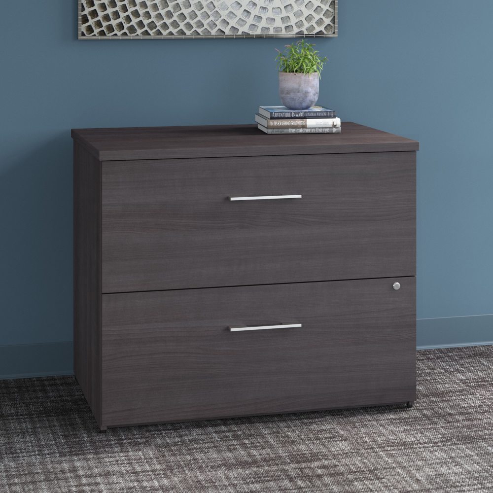 Shop Bush Business Furniture Office 500 36W 2 Drawer Lateral File Cabinet - Assembled, Image 02, OFF136SGSU, #color_storm gray