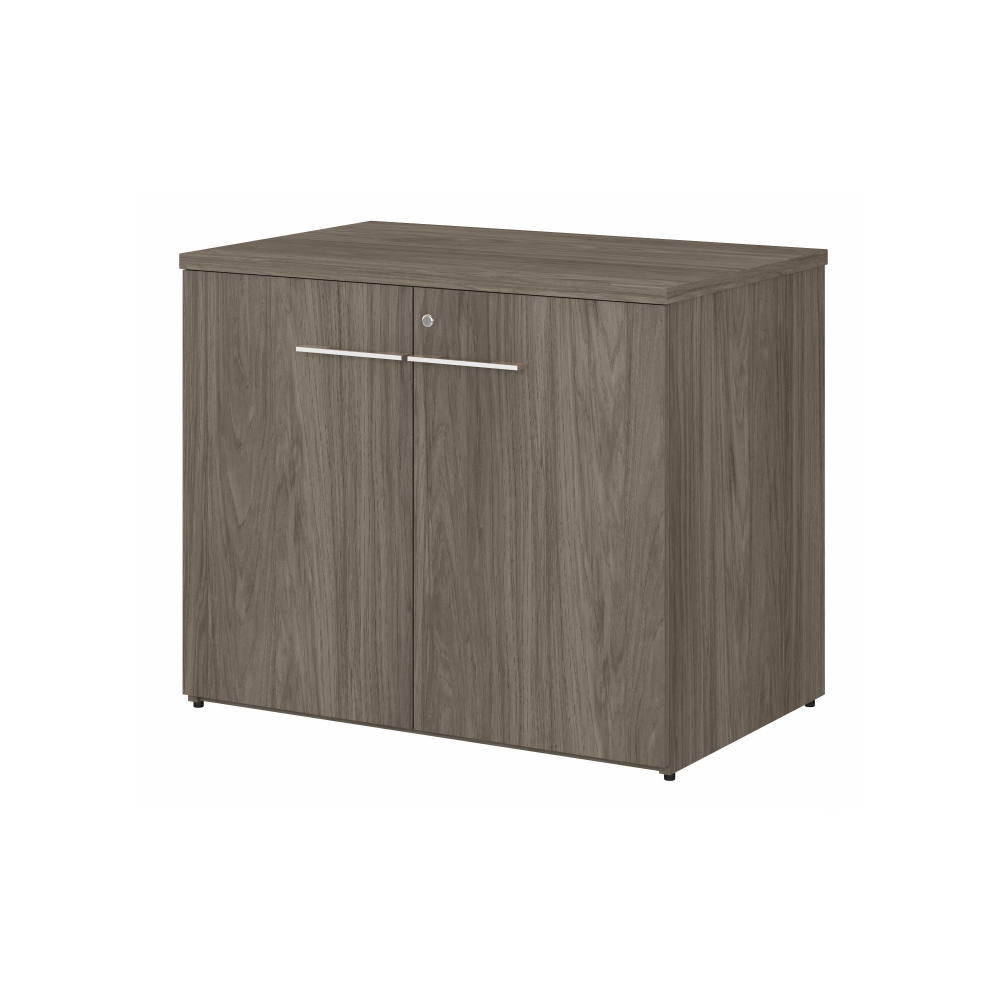 Shop Bush Business Furniture Office 500 36W Storage Cabinet with Doors - Assembled, Image 01, OFS136MHSU, #color_modern hickory