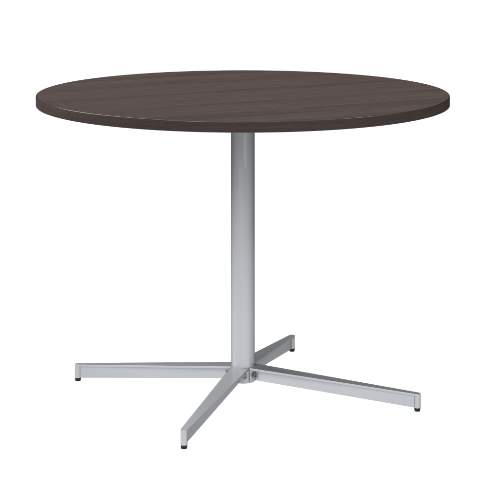 Shop Bush Business Furniture 42-inch Round Conference Table with Metal Base, Image 01, 99XTB42RSG, #color_storm gray/cool gray metallic