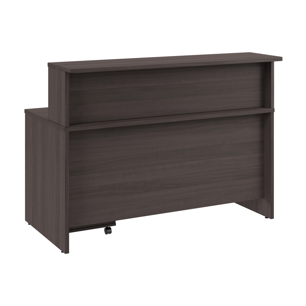 Shop Bush Business Furniture Arrive 60W x 30D Reception Desk with Shelf and Mobile File Cabinet, Image 03, ARV002SG, #color_storm gray