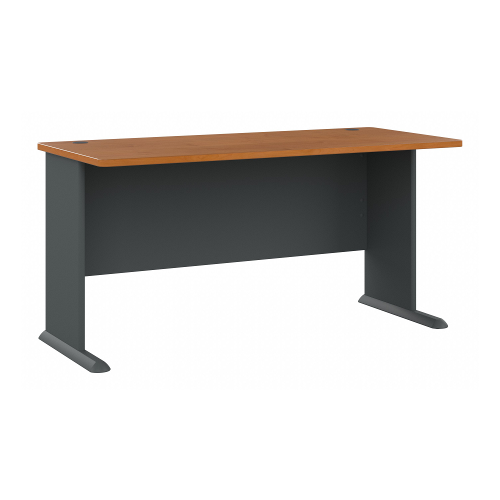 Shop Bush Business Furniture Series A 60W Desk, Image 01, WC57460, #color_natural cherry/slate