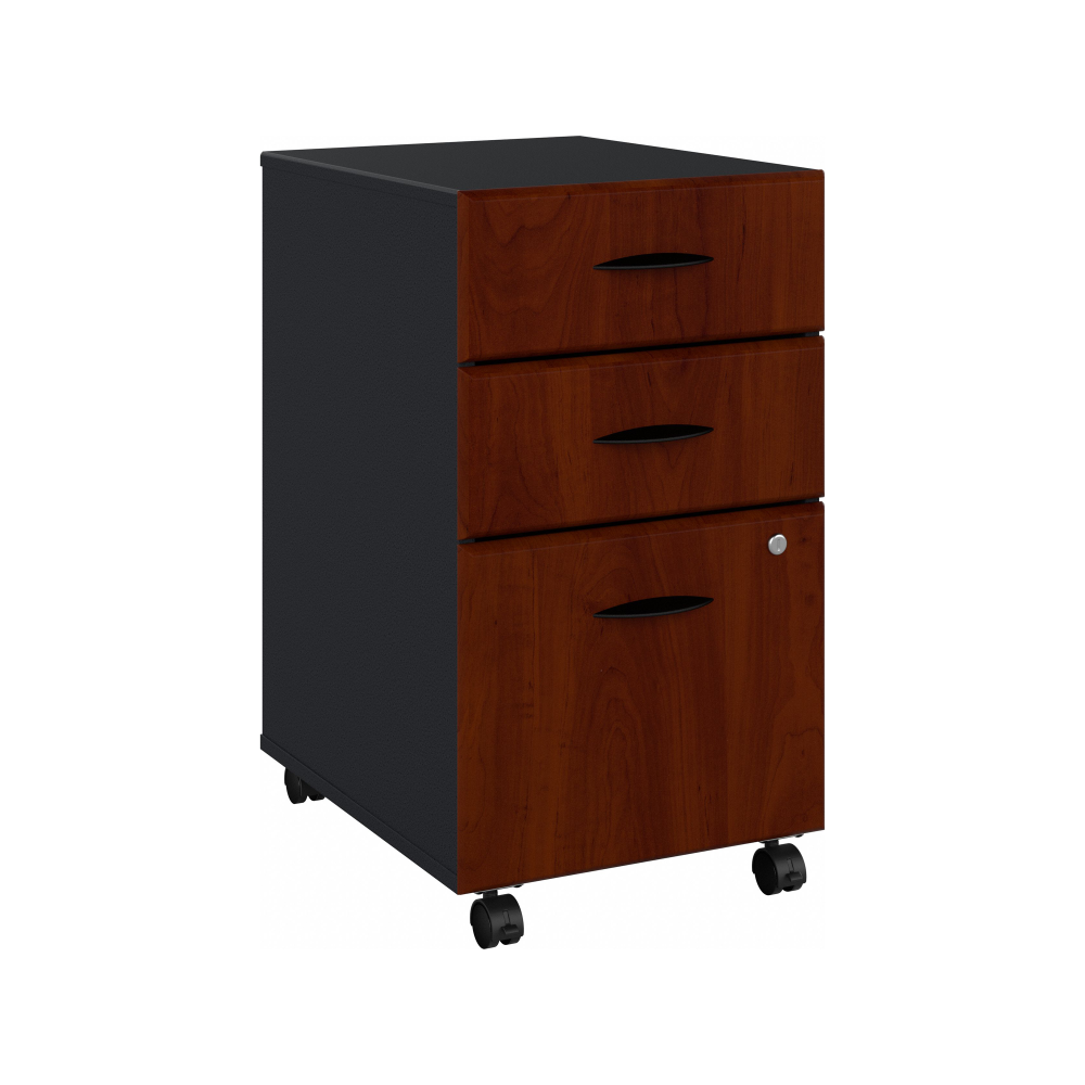 Shop Bush Business Furniture Series A 3 Drawer Mobile File Cabinet, Image 01, WC94453PSU, #color_hansen cherry/galaxy