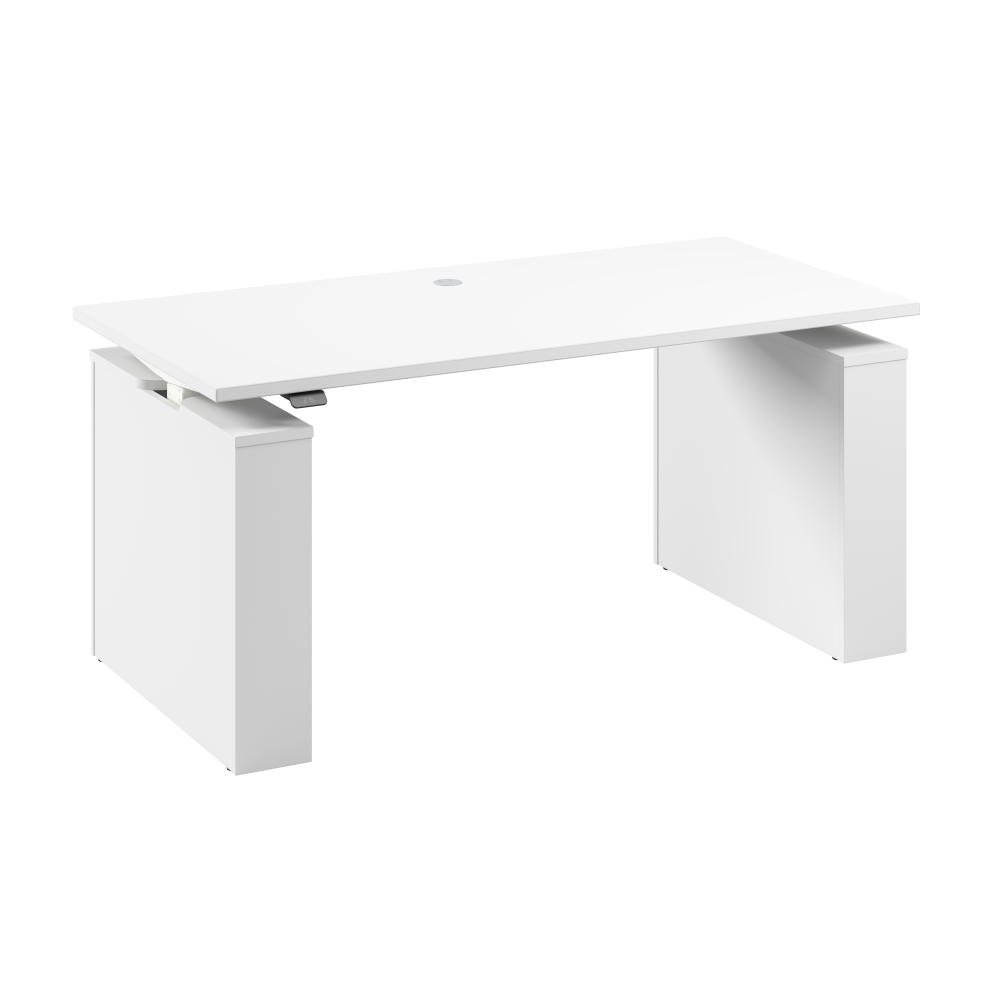 Shop Bush Business Furniture Stratus 60W x 30D Electric Height Adjustable Standing Desk, Image 01, SUT001WH, #color_white