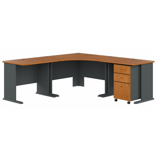 Bush Business Furniture Series A 84W x 84D Corner Desk with Mobile