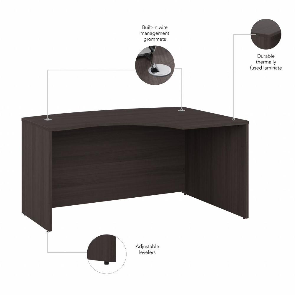 Shop Bush Business Furniture Studio C 60W x 43D Right Hand L-Bow Desk Shell, Image 08, SCD560SG, #color_storm gray