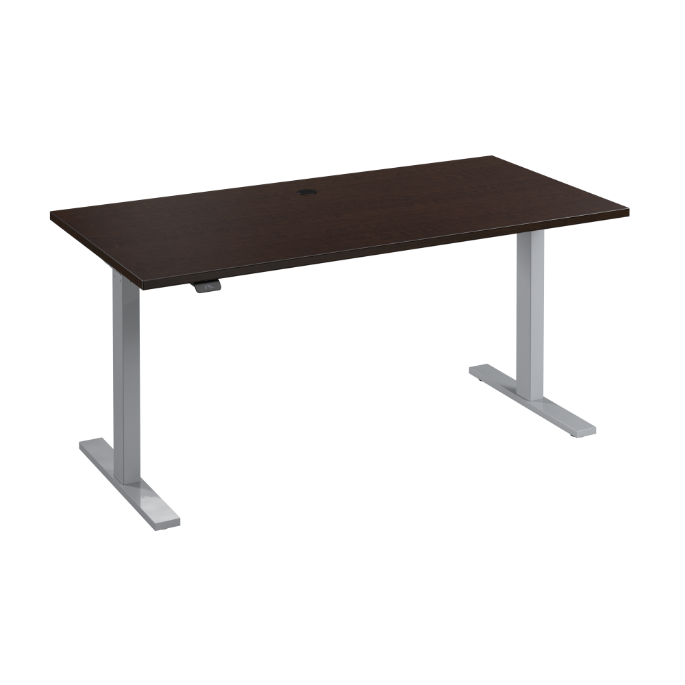 Shop Bush Business Furniture Move 60 Series 60W x 30D Electric Height Adjustable Standing Desk, Image 01, M6S6030MRSK, #color_mocha cherry/cool gray metallic