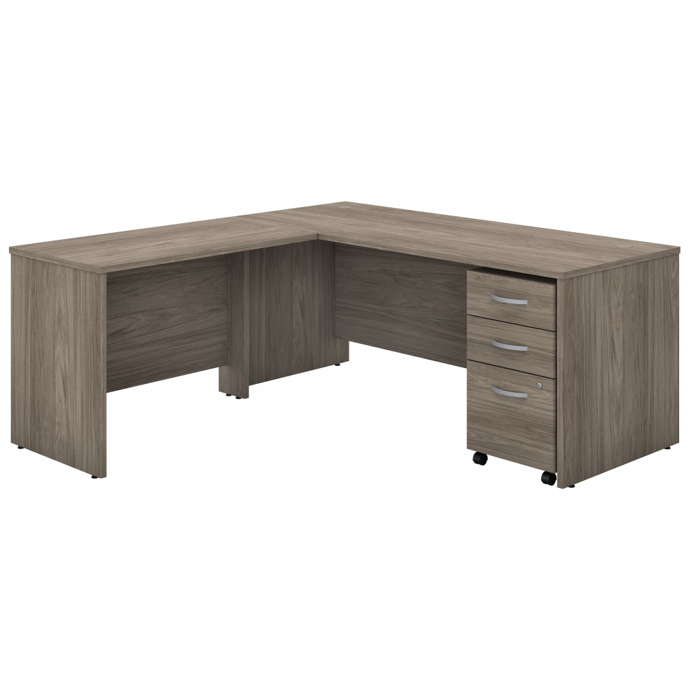 Shop Bush Business Furniture Studio C 72W x 30D L Shaped Desk with Mobile File Cabinet and 42W Return, Image 01, STC007MHSU, #color_modern hickory