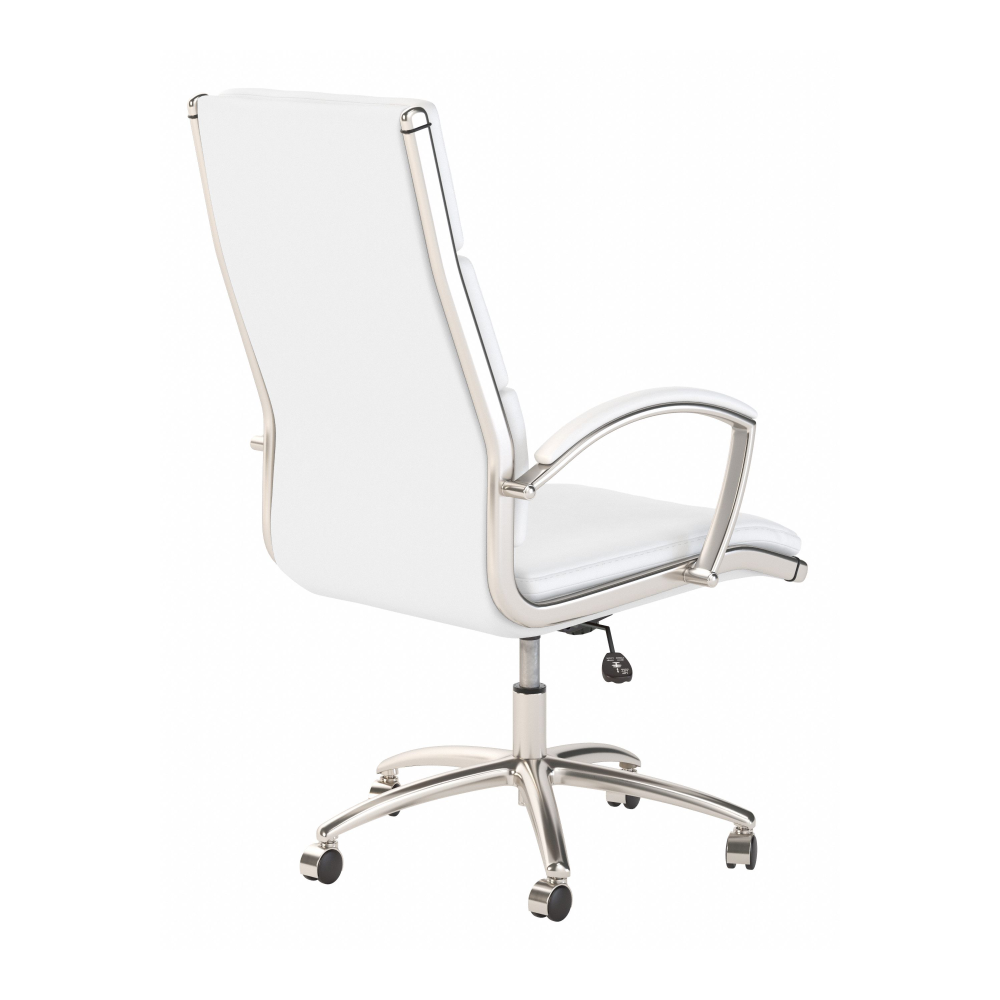 Shop Bush Business Furniture Modelo High Back Leather Executive Office Chair, Image 03, CH1701WHL-03, #color_white leather