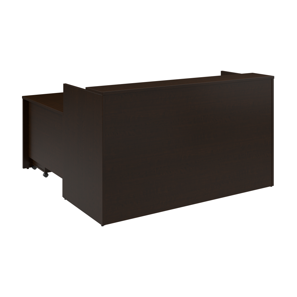 Shop Bush Business Furniture Arrive 72W x 72D L Shaped Reception Desk with Shelf and Mobile File Cabinet, Image 03, ARV007MR, #color_mocha cherry