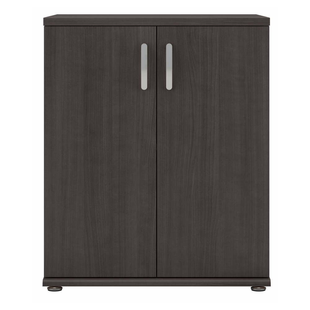 Shop Bush Business Furniture Universal Floor Storage Cabinet with Doors and Shelves, Image 03, UNS128SG, #color_storm gray