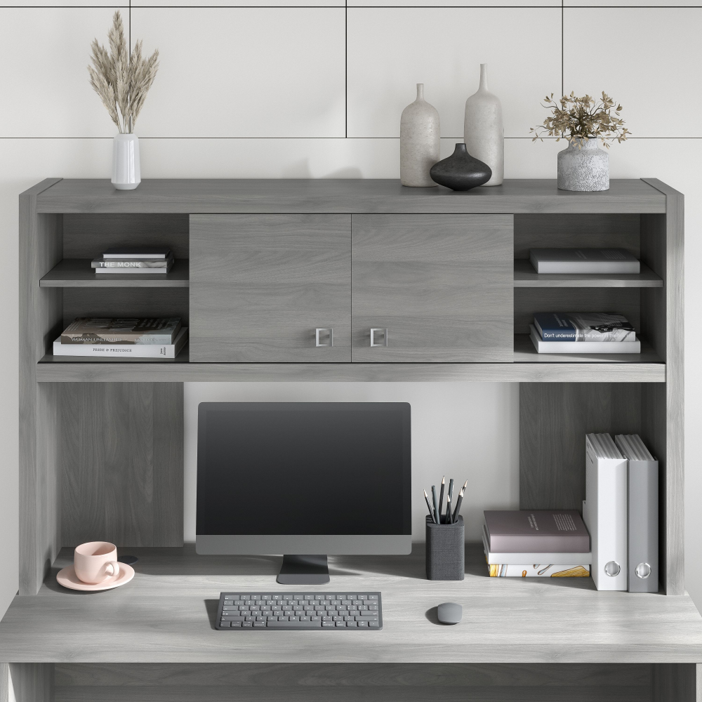 Shop Bush Business Furniture Echo 60W Hutch, Image 02, KI60403-03, #color_modern gray