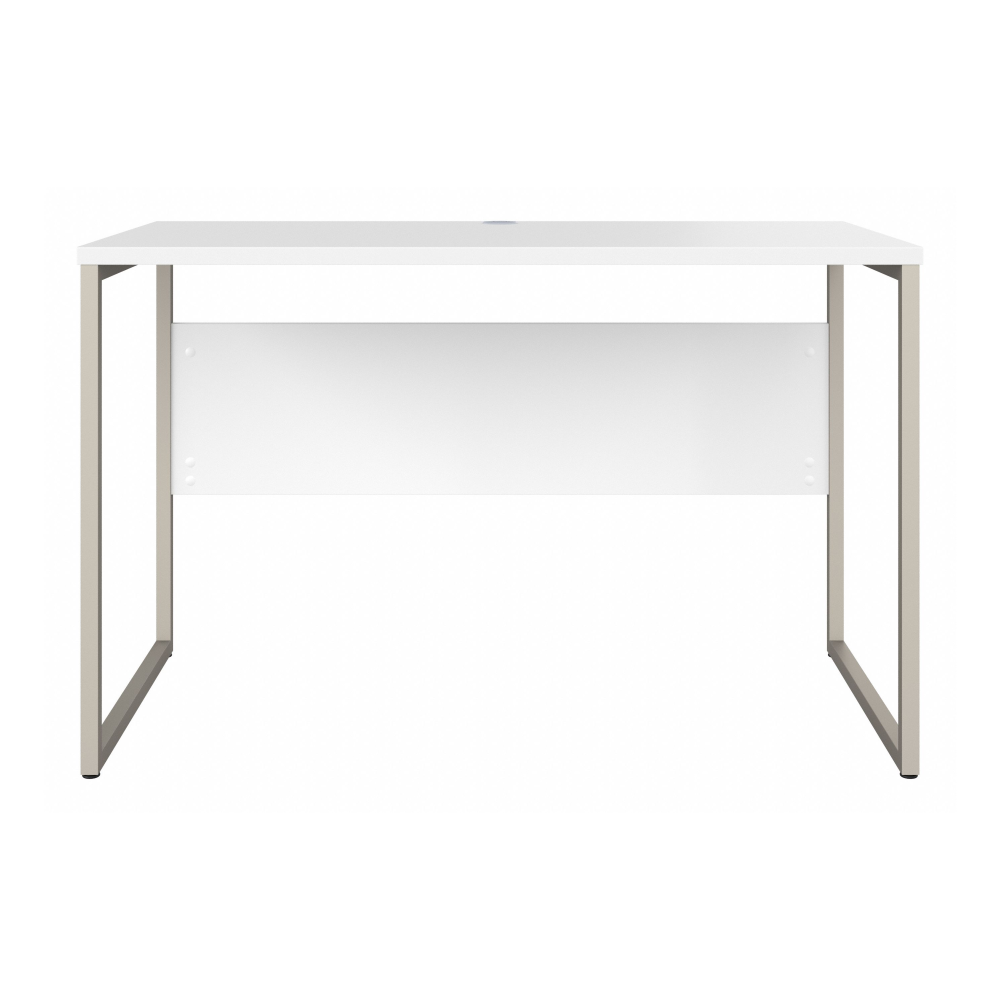 Shop Bush Business Furniture Hybrid 48W x 24D Computer Table Desk with Metal Legs, Image 03, HYD148WH, #color_white