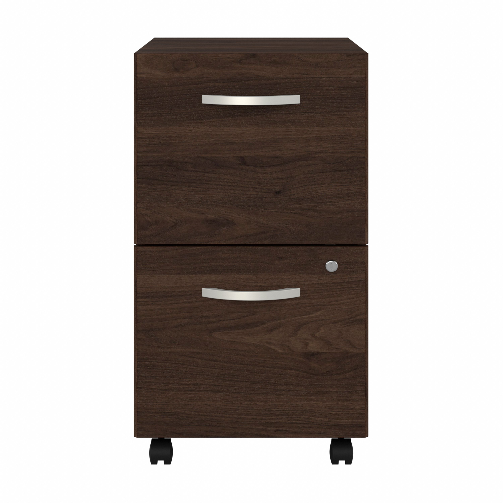 Shop Bush Business Furniture Studio C 2 Drawer Mobile File Cabinet, Image 03, SCF116BWSU, #color_black walnut